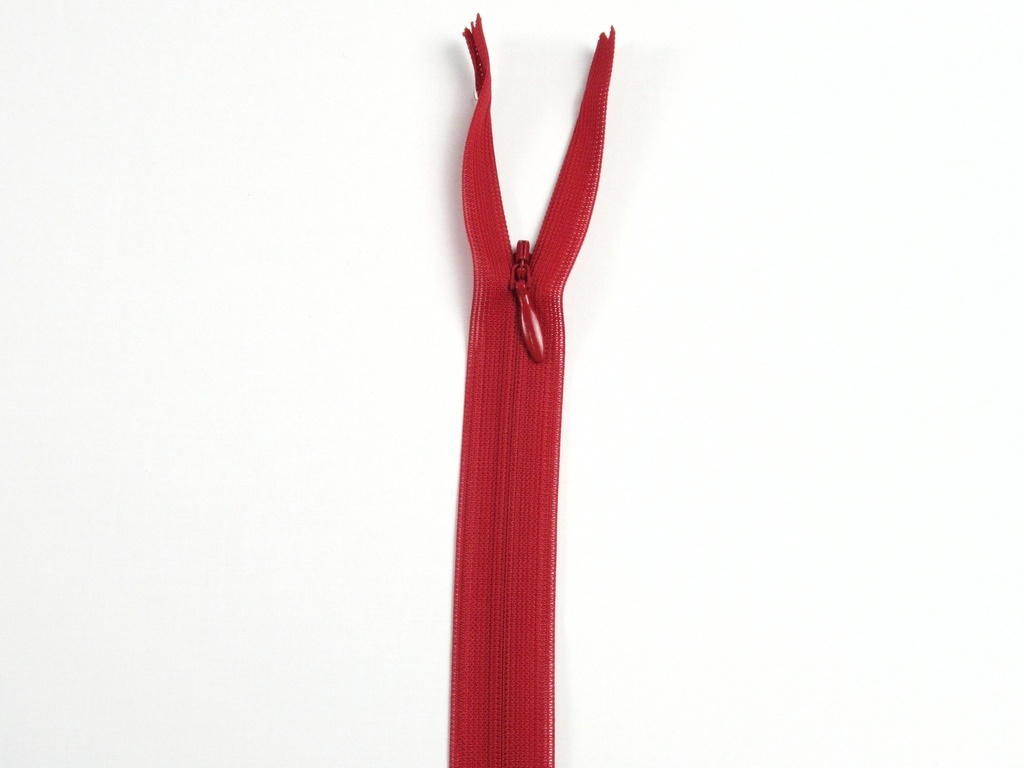 YKK Blinde rits niet deelbaar -40cm-Rood