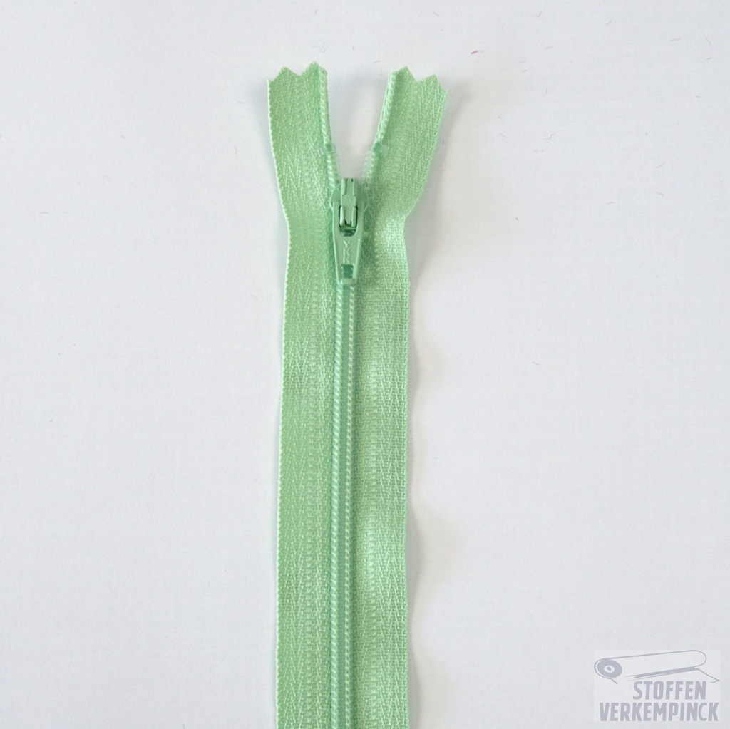 YKK Nylon spiraalrits niet deelbaar -12cm-Riet Groen