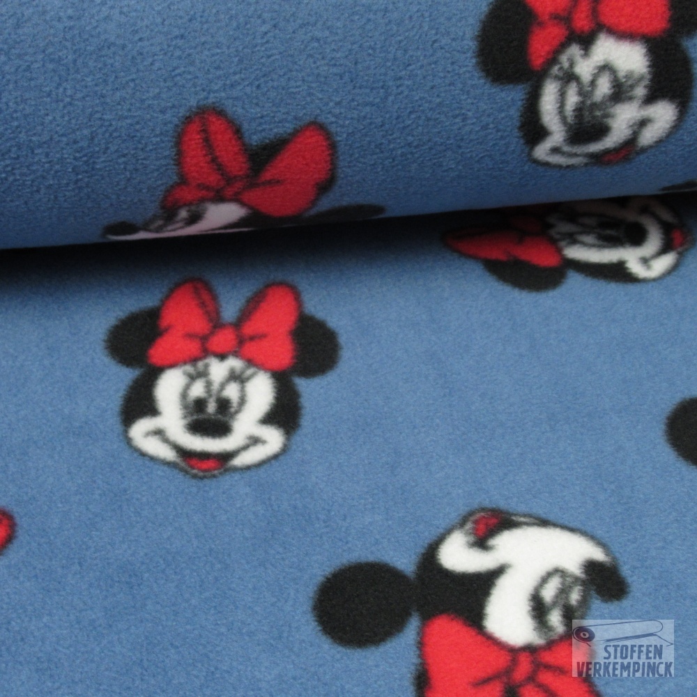 Fleece Minnie Mouse Blauw