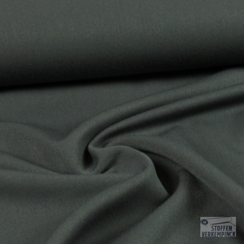 Stretch Gabardine Donker Grijs