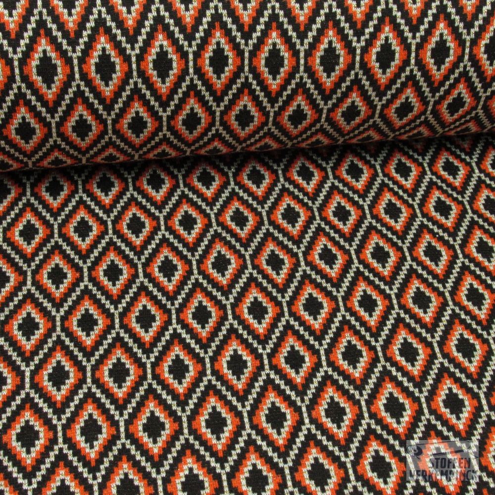 Jersey Jacquar Chifa Lurex Oranje