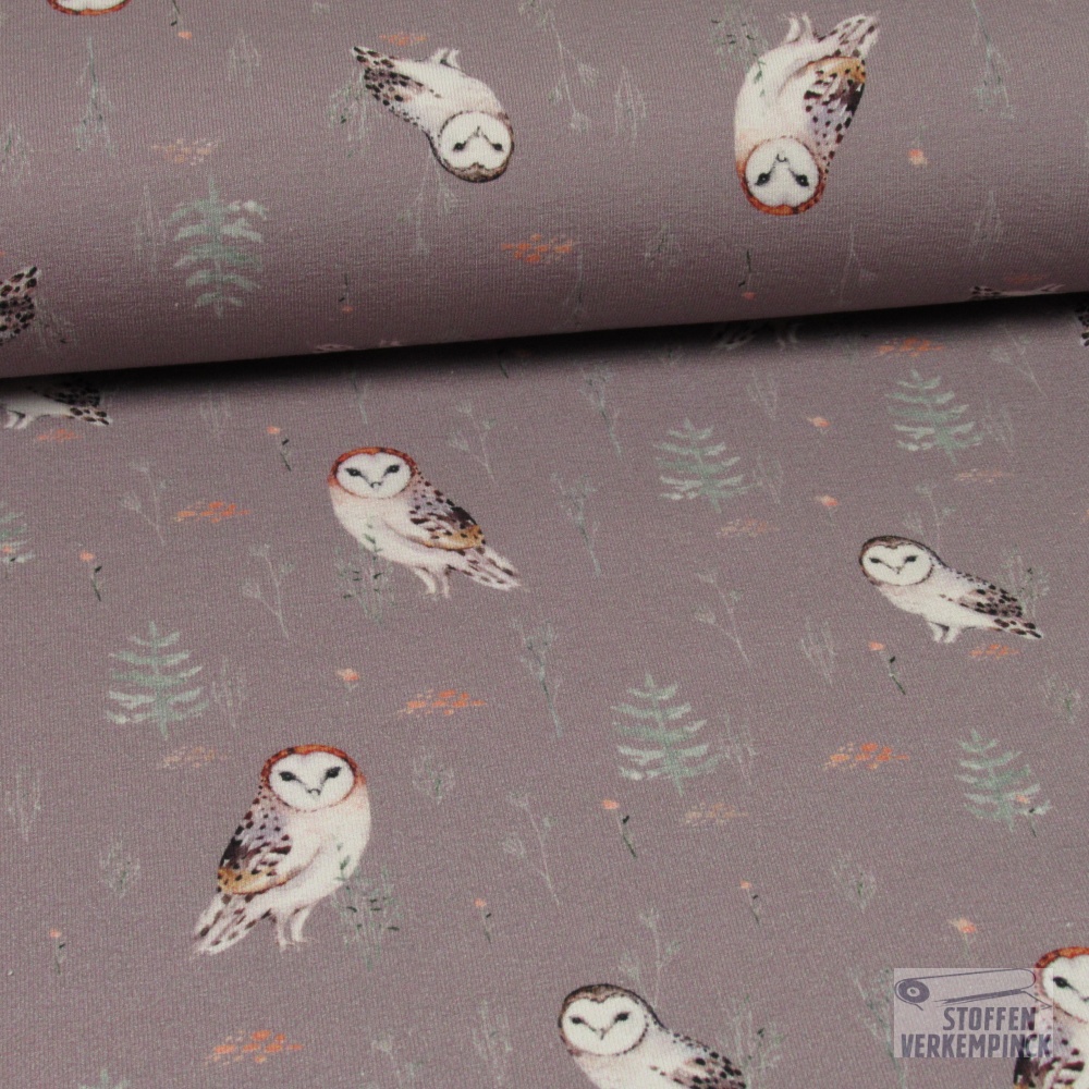 Jersey Digi. Forest Owl Oud Lila