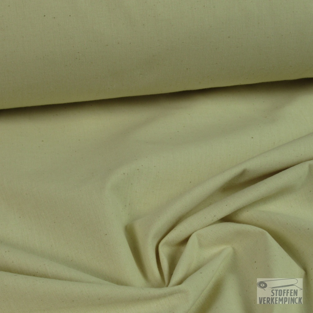 Baalkatoen Platte binding 160 cm. Ecru