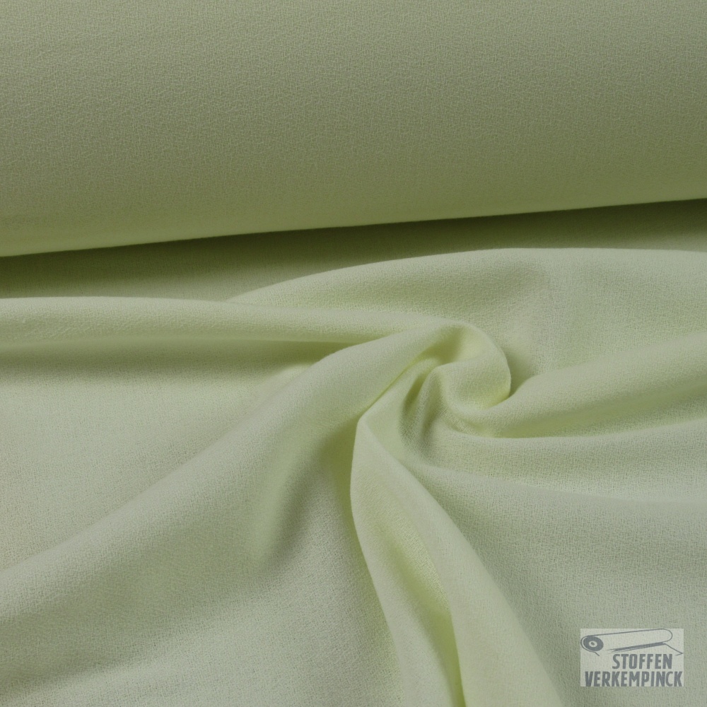 Polyester/Viscose Crêpe Ecru