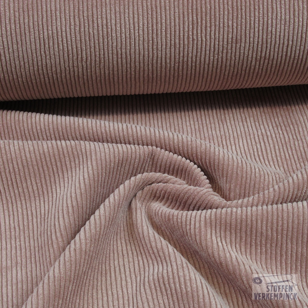 Corduroy Stretch Soepel  Oud Rose