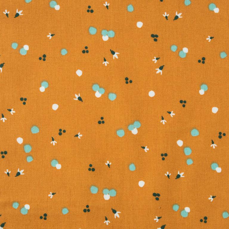 Katoen Print Nozbi Cognac/Menthe 3B