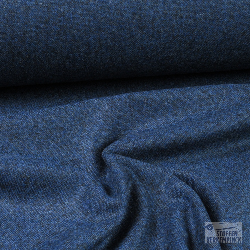 Stretch Tweed Blauw