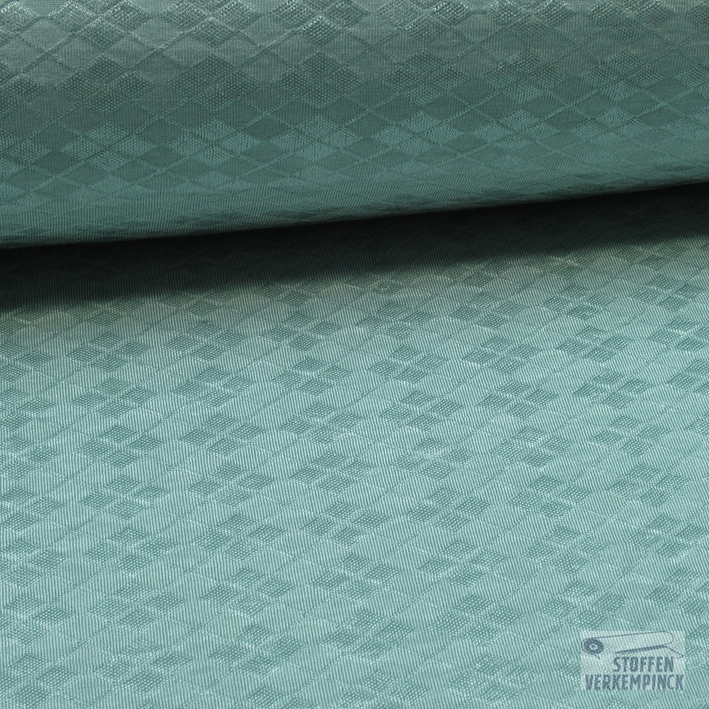 Jersey Jacquard Ruitjes Mint