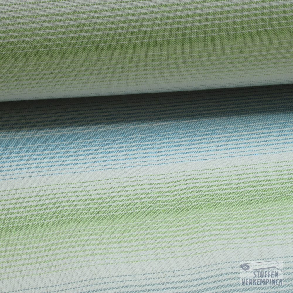 Decostof Streep Blauw Groen