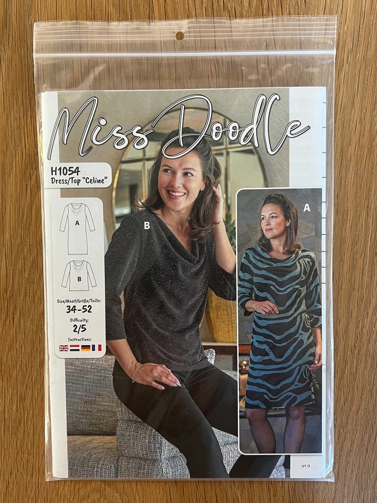 Premium Pattern H1054 Jurk/Top "Celine" Grootformaat"