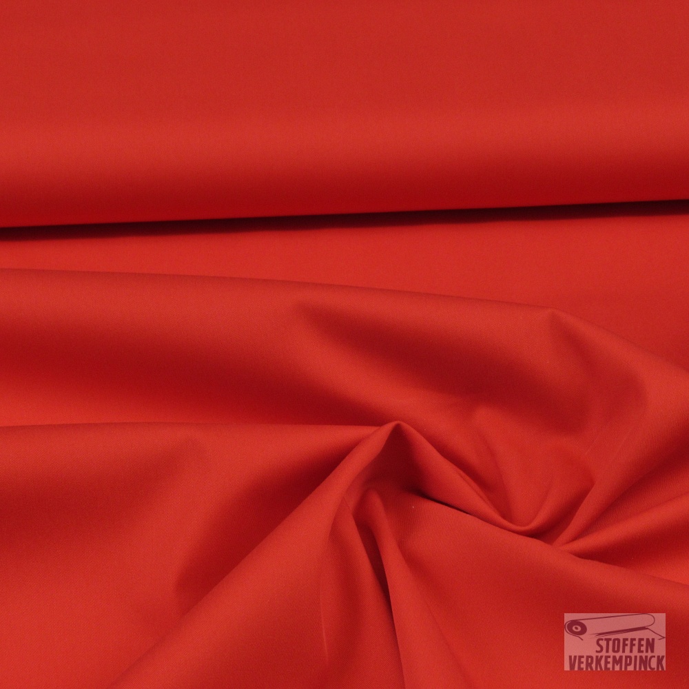 Stretch Popeline Katoen/Nylon Rood