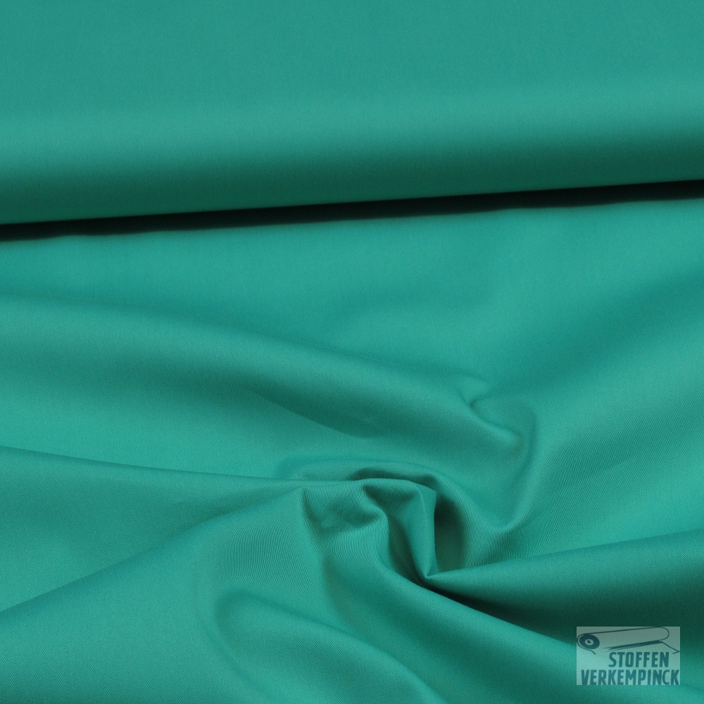 Stretch Popeline Katoen/Nylon Emerald