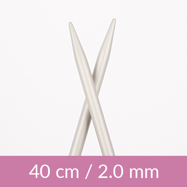 Aluminium circular needle 40cm 2.00mm 