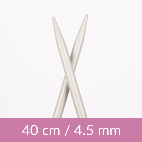 Aluminium circular needle 40cm 4.50mm 