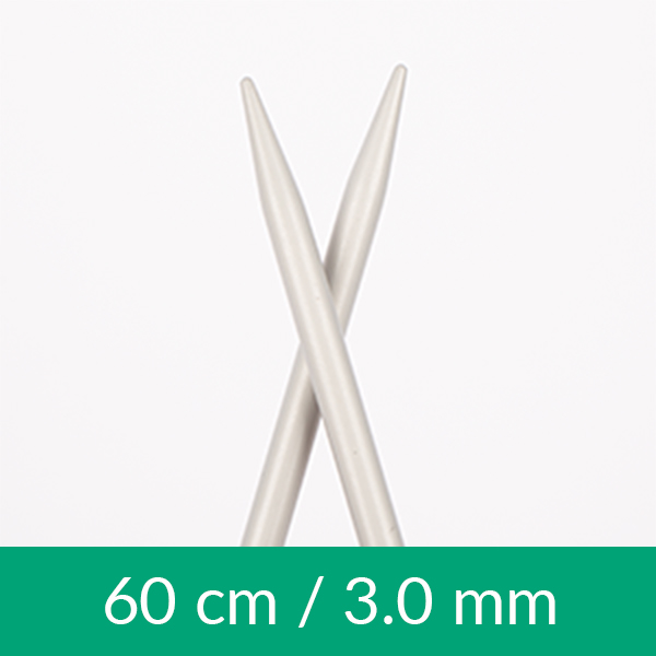 Aluminium circular needle 60cm 3.00mm 