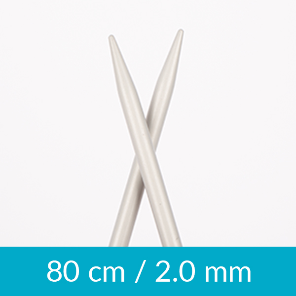 Aluminium circular needle 80cm 2.00mm 