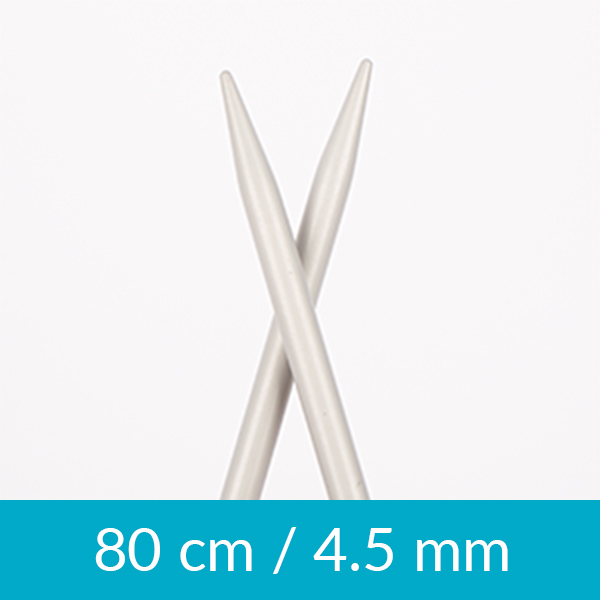 Aluminium circular needle 80cm 4.50mm 