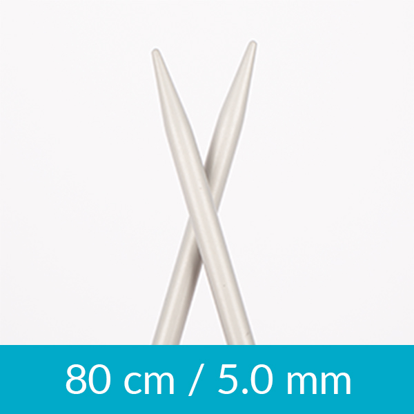 Aluminium circular needle 80cm 5.00mm 