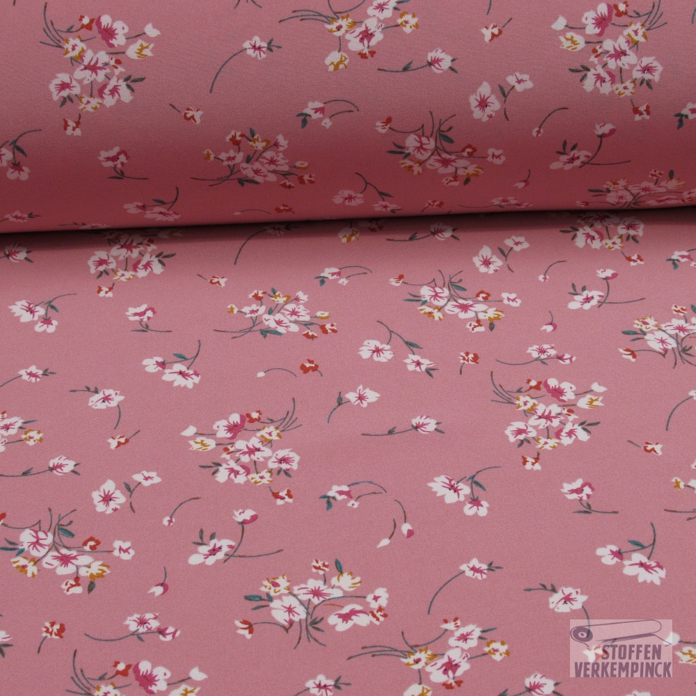 Polyester Stretch Mini Flowers Rose