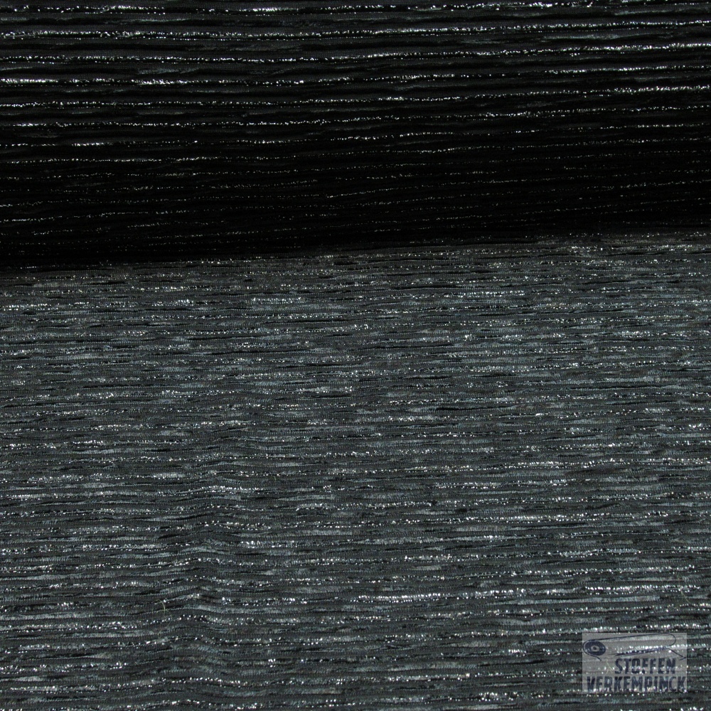 Velvet Smal Streepje Black/Silver