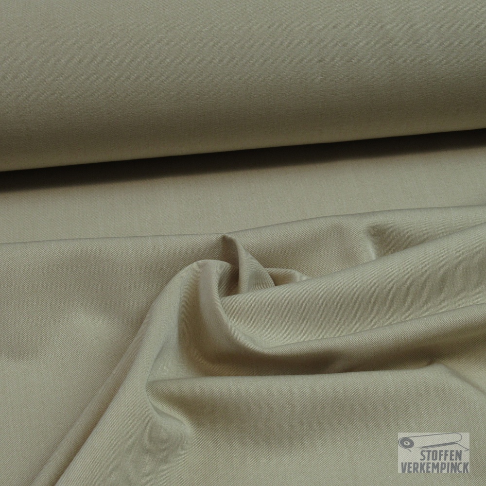 Polye/Visco Gabardine Soepel Beige