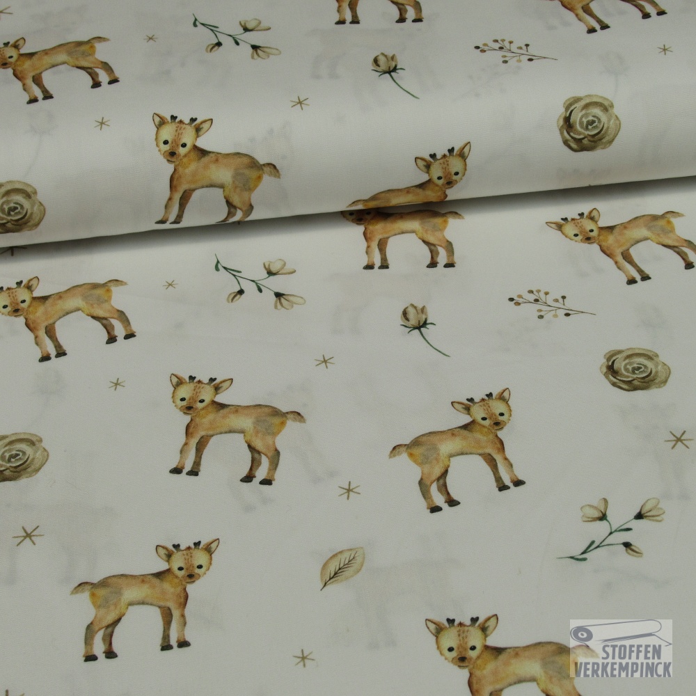 Poplin Digitaal Bedrukt Mix Senna Snoozy Fabrics (Diertjes)