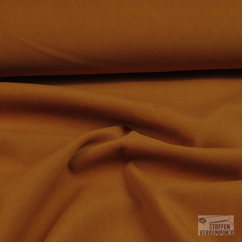 Velvet Gabardine Stretch Oranje