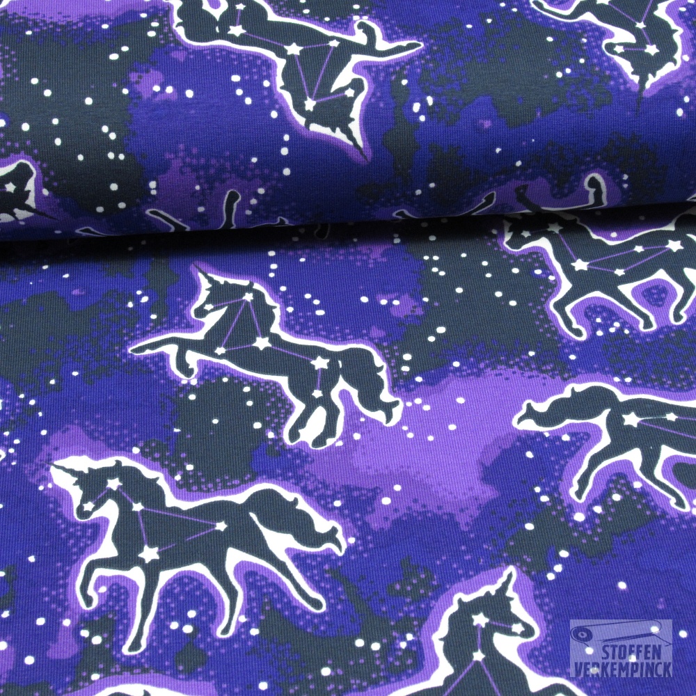 Jersey Glow in the Dark Unicorn Paars