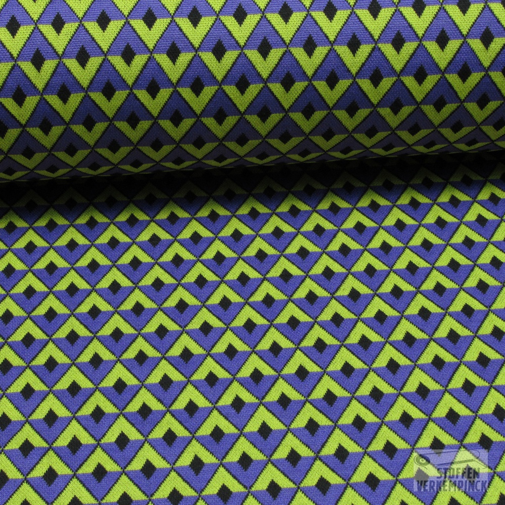 Jersey Jacquard Grafic Purple/Lime