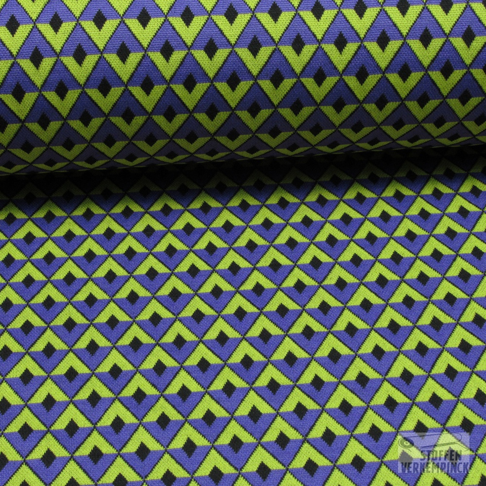 Jersey Jacquard Grafic Purple/Lime