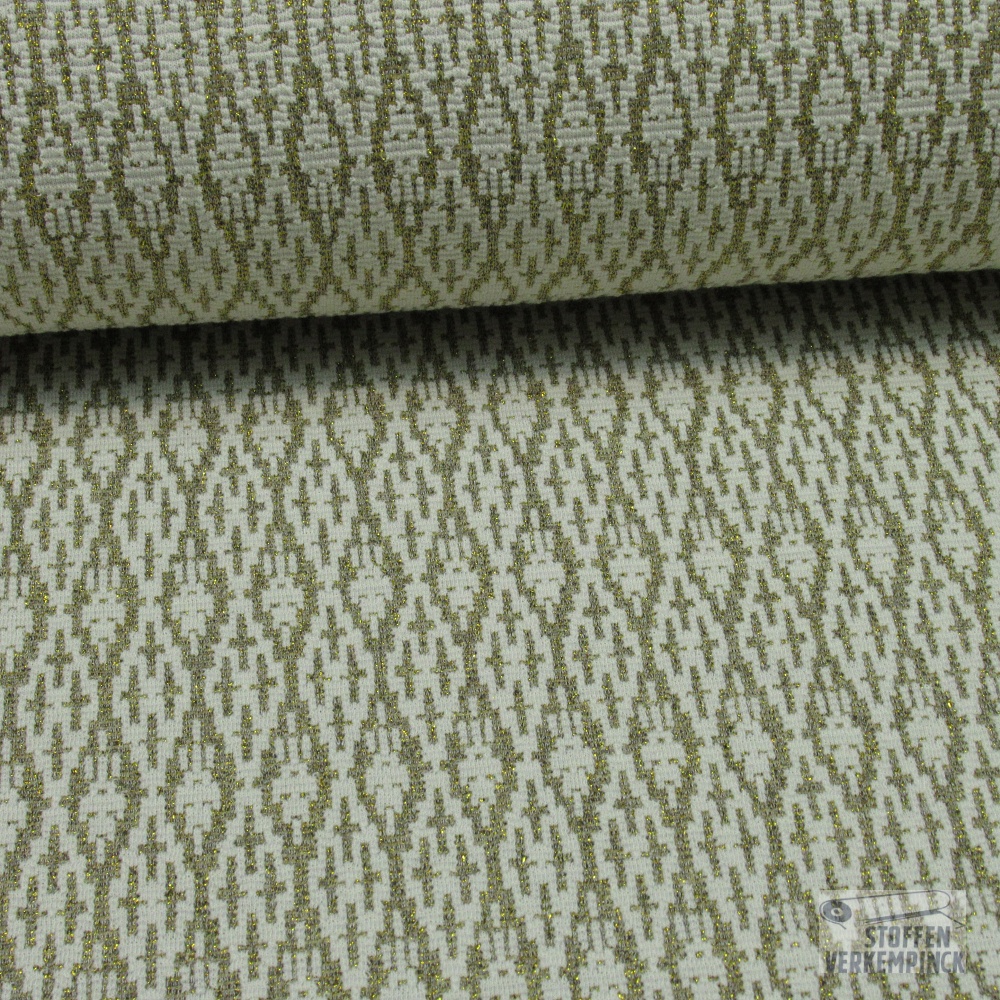 Jersey Jacquard Gold Diamond