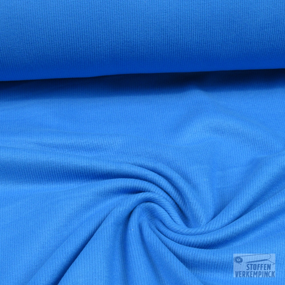 Jersey Double Brushed Rib Ibiza Blue