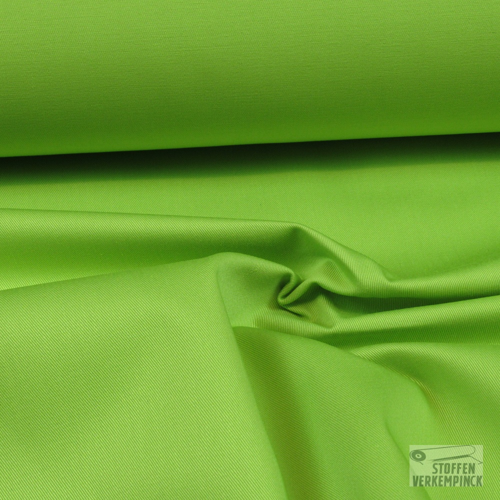 Gabardine uni Lime