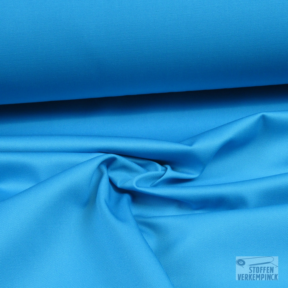 Gabardine uni Aqua