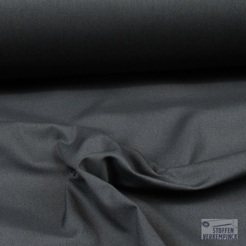 Gabardine uni Zwart