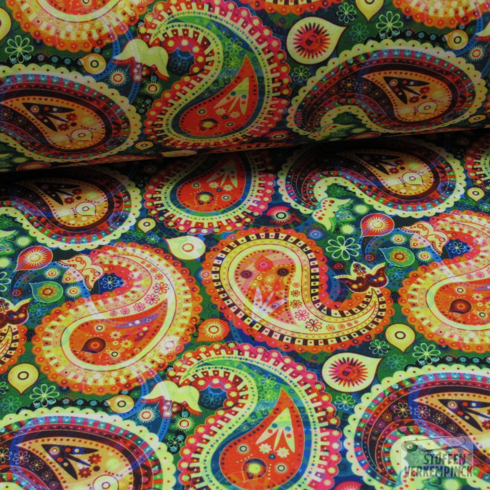 Polyester Jersey Print Paisley