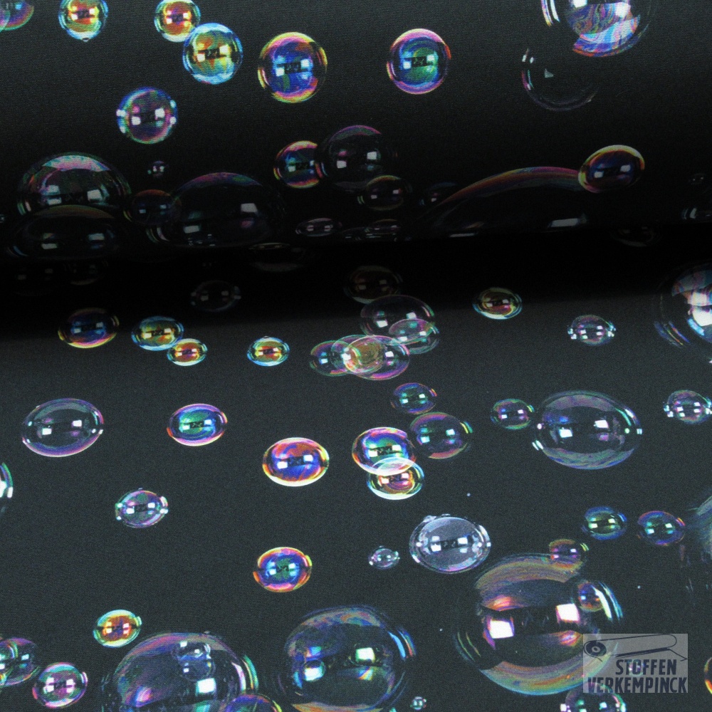 Softshell "Rainy" Bubbels Zwart