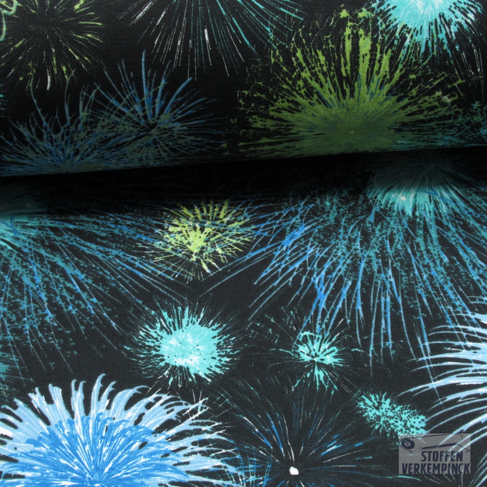 Alpenfleece Vuurwerk Blauw/Groen