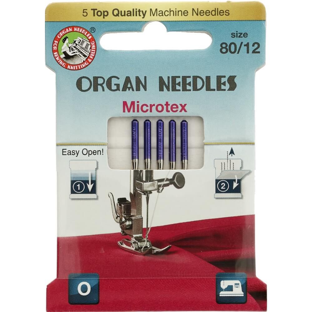 Organ needles eco-pack microtex 80-12 naalden