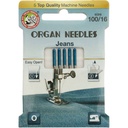 Organ needles eco-pack Jeans 100-16 naalden