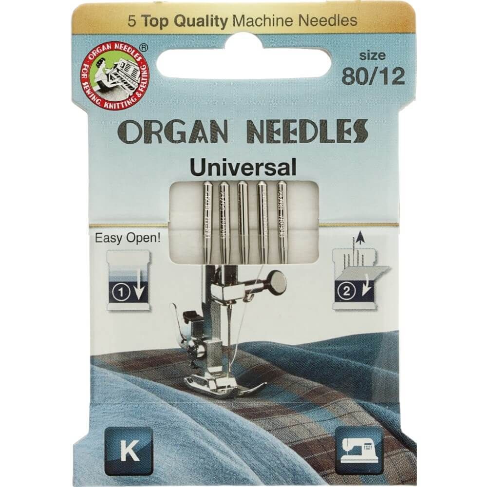 Organ needles eco-pack Universeel 80-12 naalden