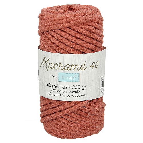 Trimids Macramé touw 5mm - 250gr - 40m - roest