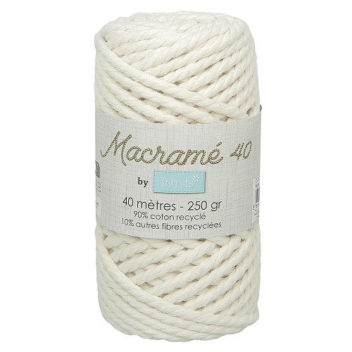 Trimids Macramé touw 5mm - 250gr - 40m - naturel