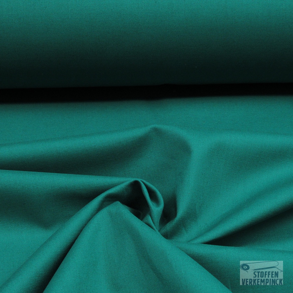 Katoen Uni Dark Emerald