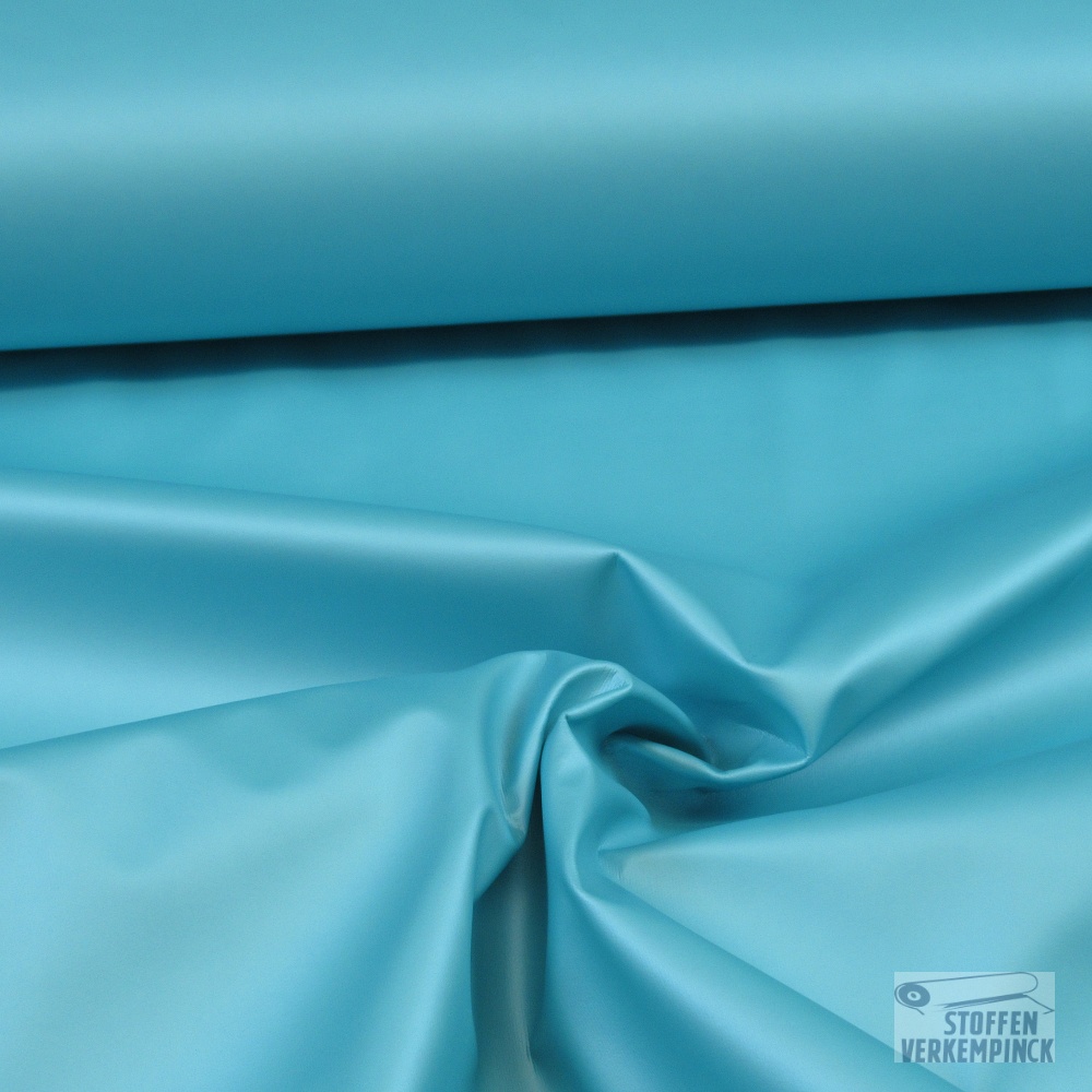 Trench Coat Metallic Aqua