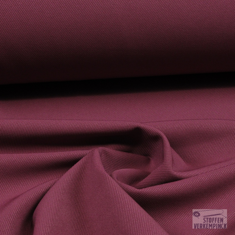 Bi-Stretch Gabardine Donker Oud Rose