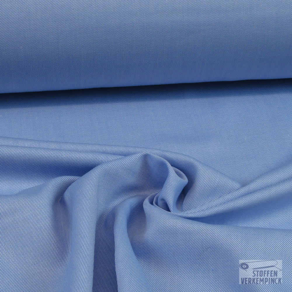 Twill Katoen Licht Blauw
