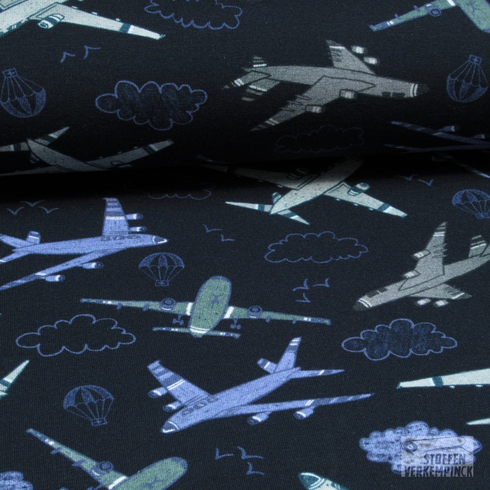 Jersey Digital Airplanes Dark Navy