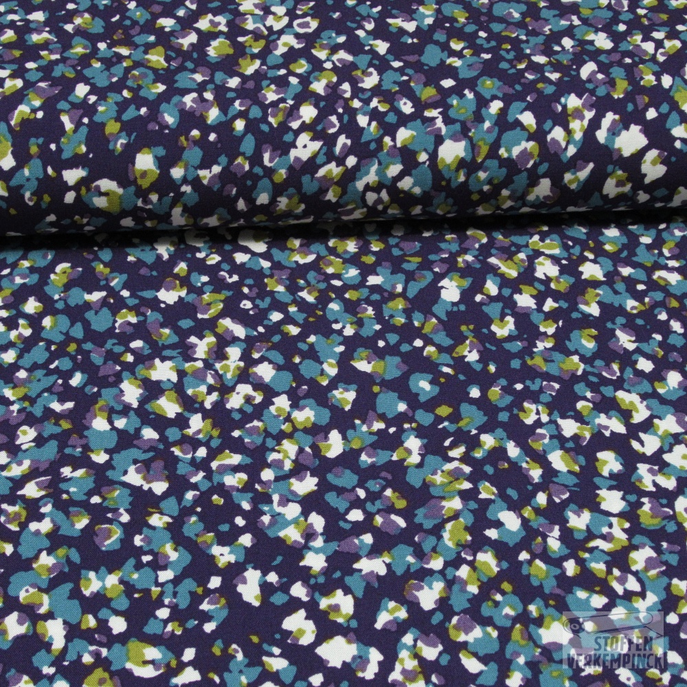 Viscose Stretch Animal Skin Purple