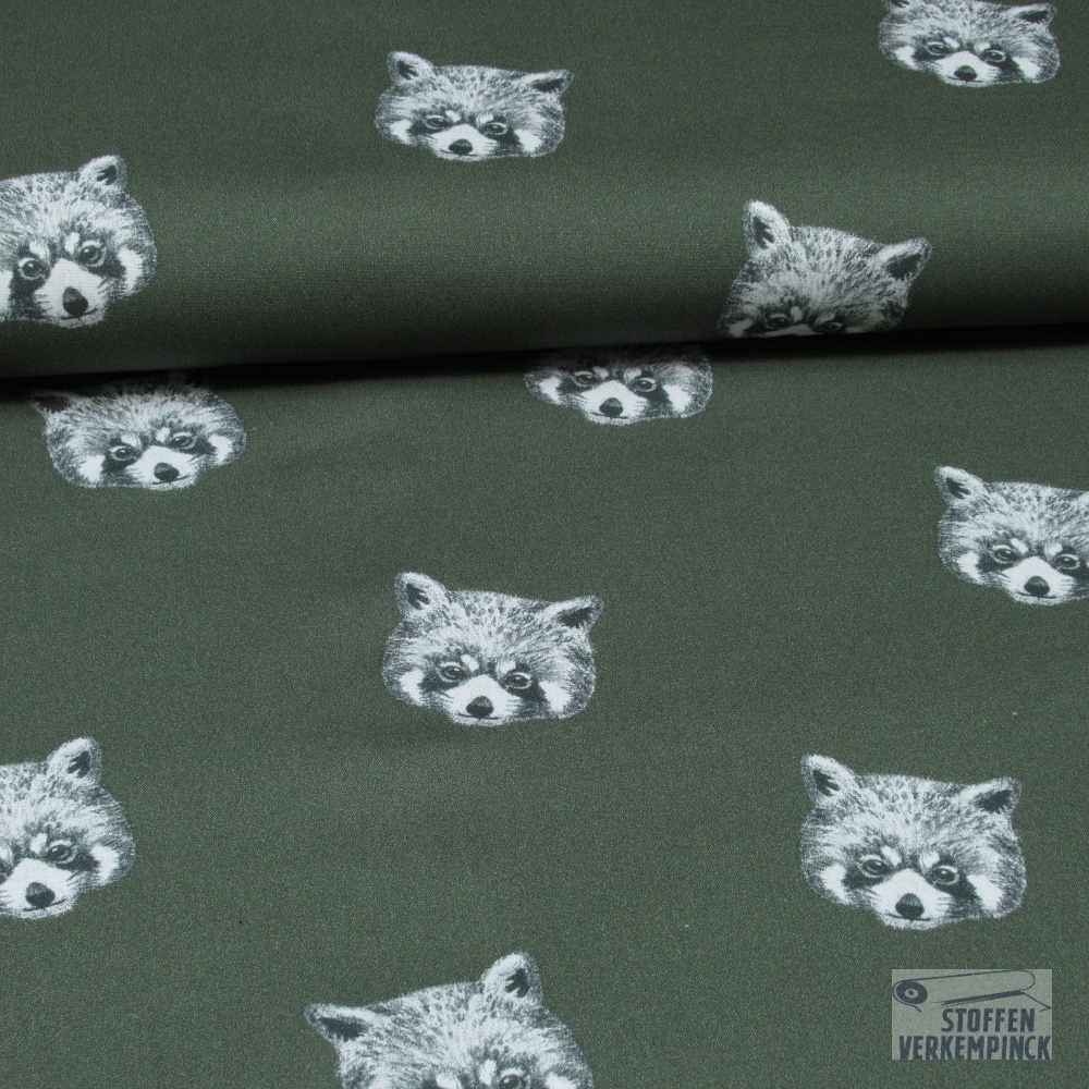 Poplin Fine Digital Panda Army